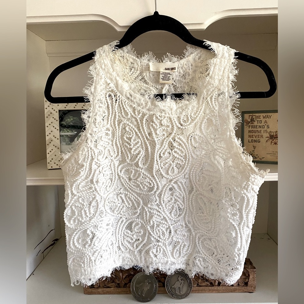 Lace crop top